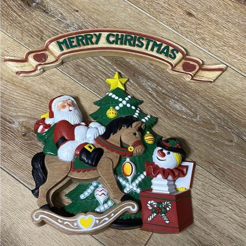 Homco/Burwood Vintage 2 Piece Christmas Wall Decor